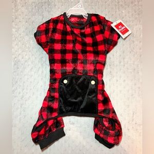 NWT Red Buffalo Plaid Pet Pajamas Sz XL for Small/ Medium Animal